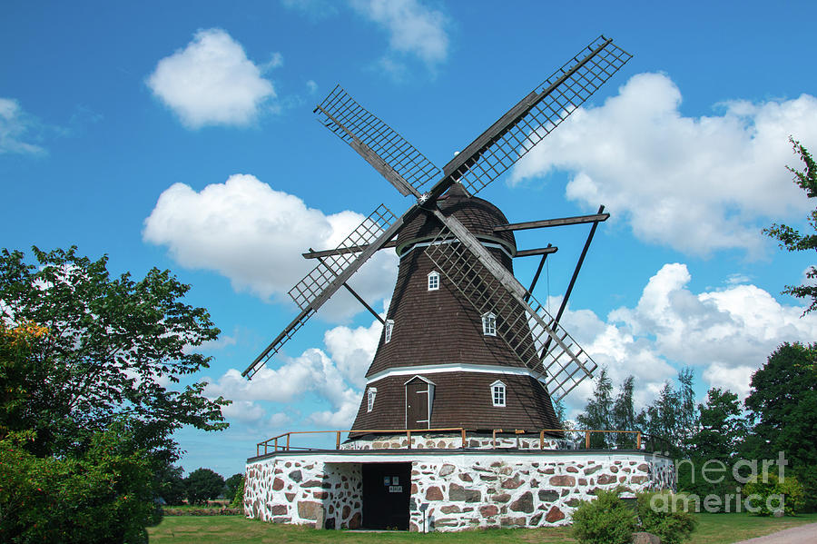 Windmill in Fleninge,Sweden Photograph by Amanda Mohler