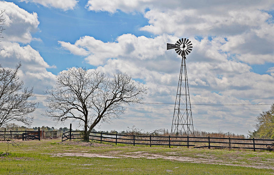 Windmill in Monetta Photograph by Linda Brown