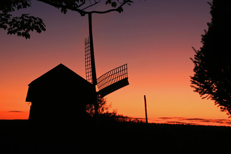 Windmill in the afterglow. Photograph by David Freuthal