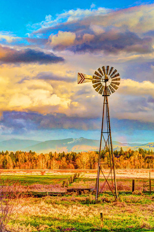 Windmill in the Clouds Photograph by JoJo Photography - Fine Art America