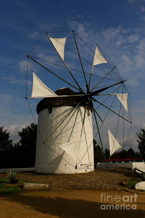 Windmill Irini Mykonos - Museum Gifhorn Photograph by Christiane Schulze Art And Photography