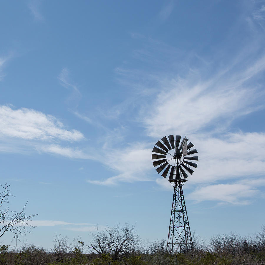 Desert Photograph - Texas Windmill by Jurgen Lorenzen