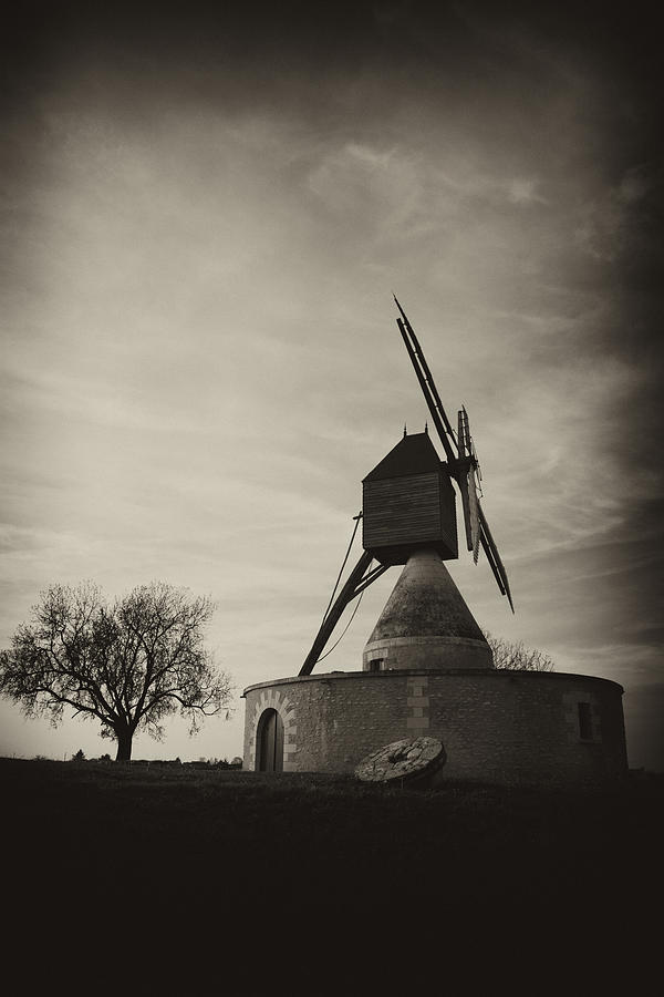 Windmill Loire Valley Photograph by Hugh Smith