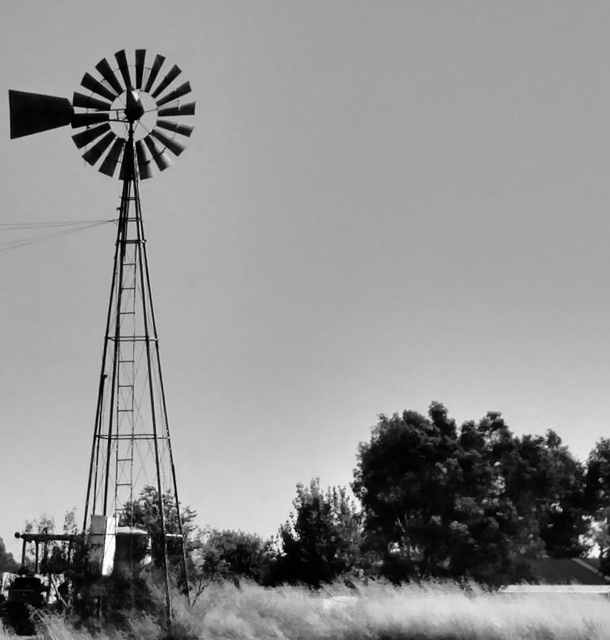 Windmill on Farm Photograph by Peggy Leyva Conley | Fine Art America