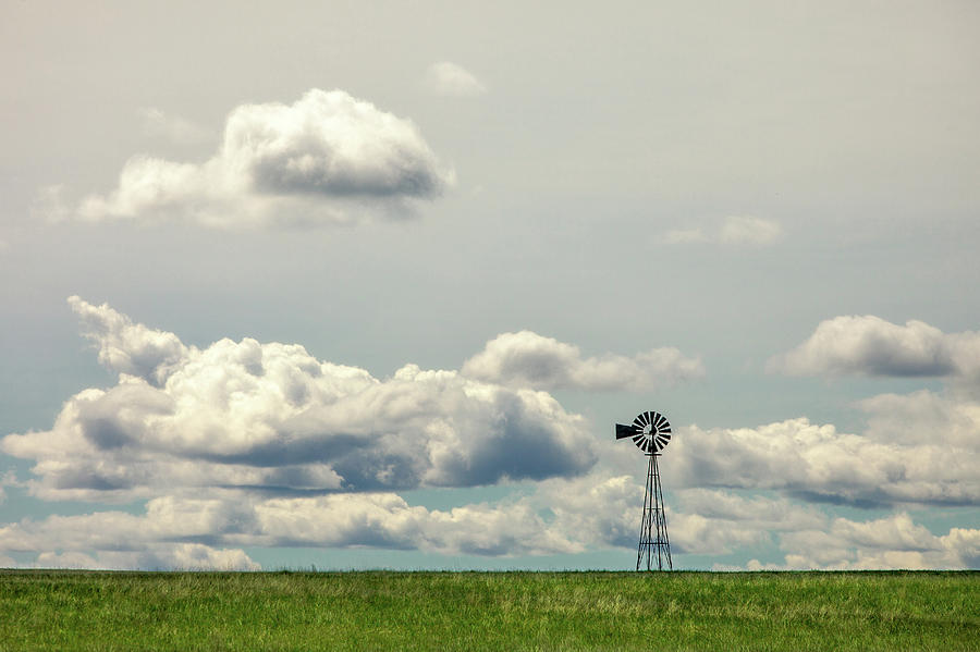 Windmill on Green Photograph by Todd Klassy