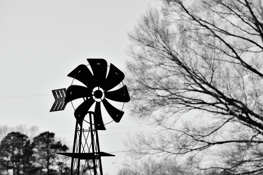 Windmill on the Farm Photograph by Nicole Lloyd