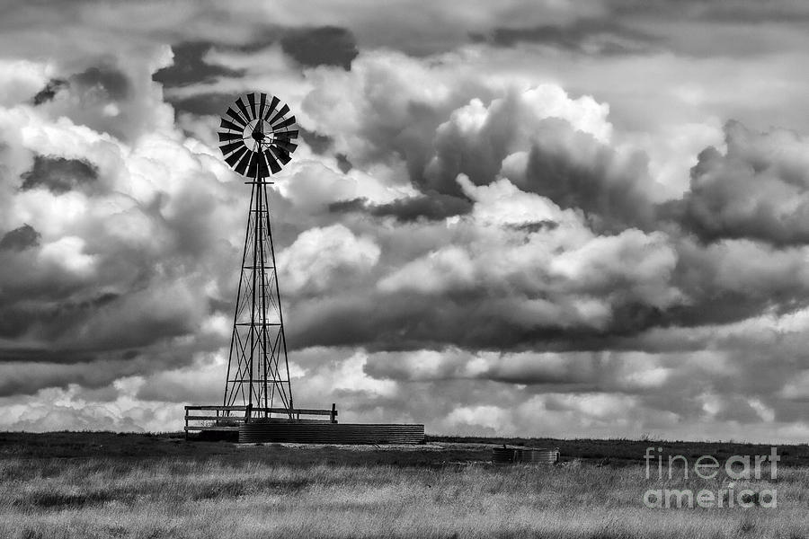 Windmill on the Prairie  Photograph by Jim Garrison