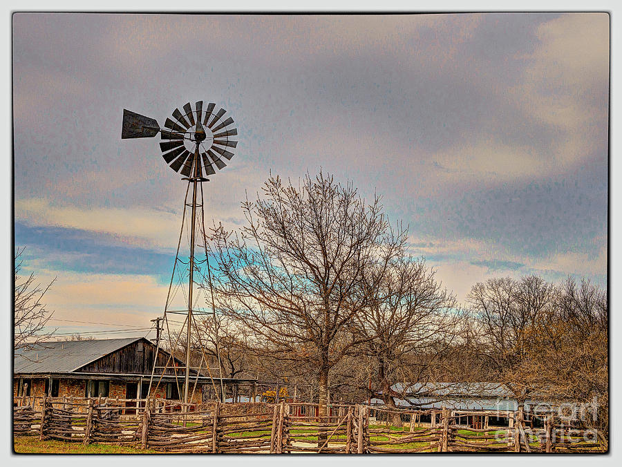 Windmill on the Ranch Photograph by Fred Adsit | Fine Art America