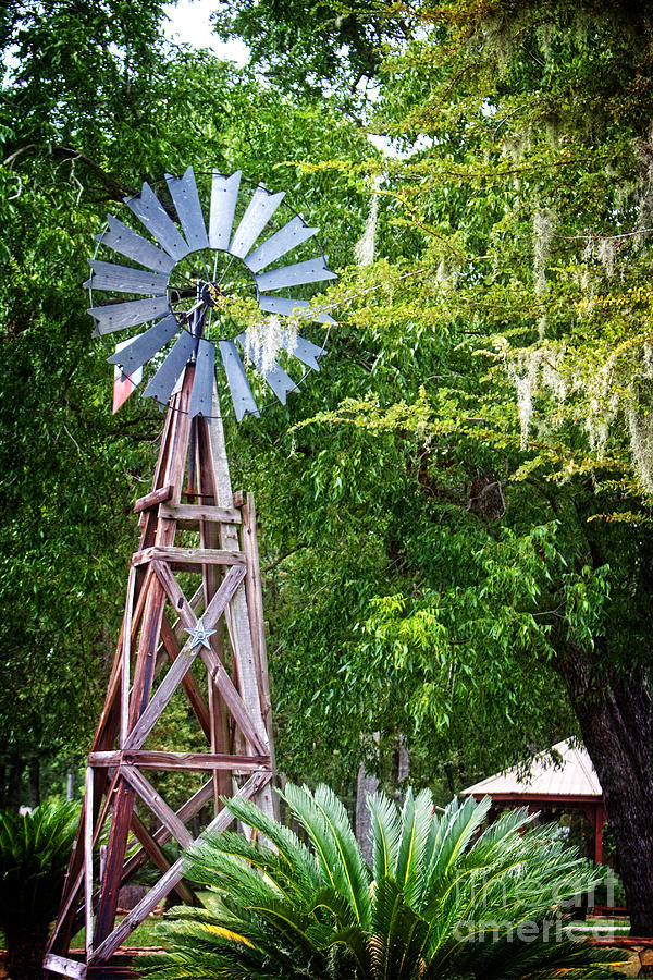 Windmill Rural Landscape Photograph by Ella Kaye Dickey