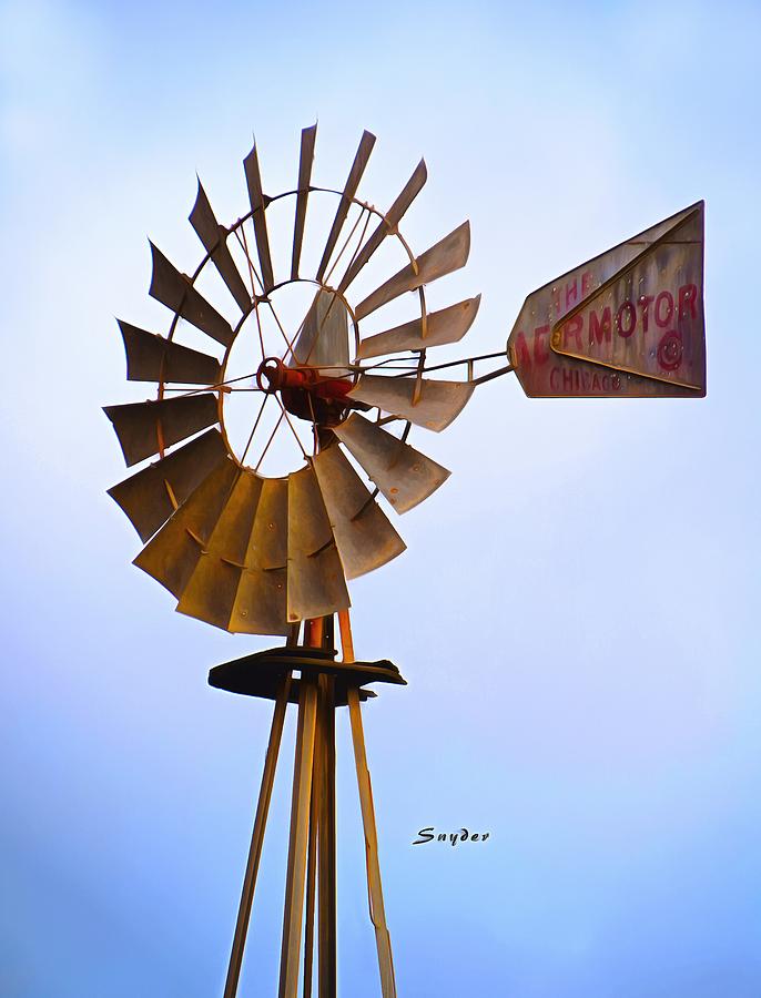 Windmill Sisquoc California Photograph by Floyd Snyder