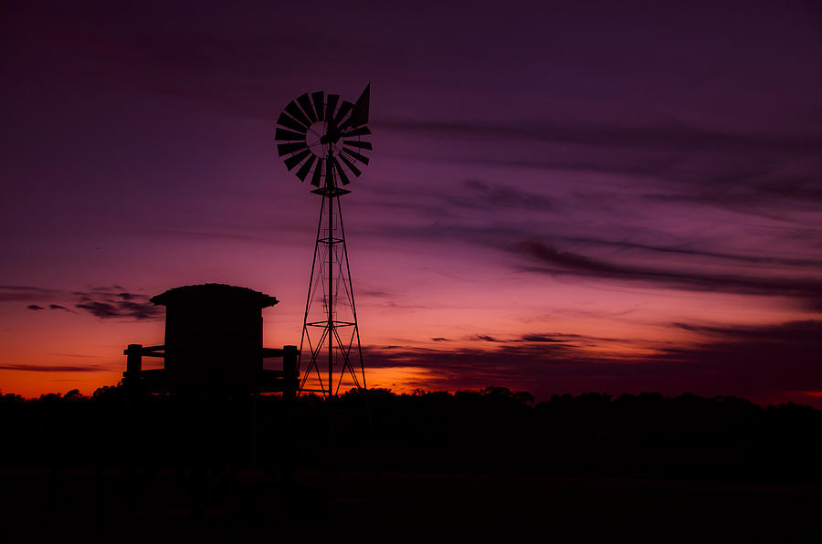 Windmill Sunset Photograph by Dick Hudson