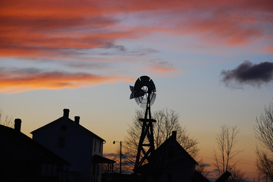 Windmill Sunset Photograph by Wanda Jesfield