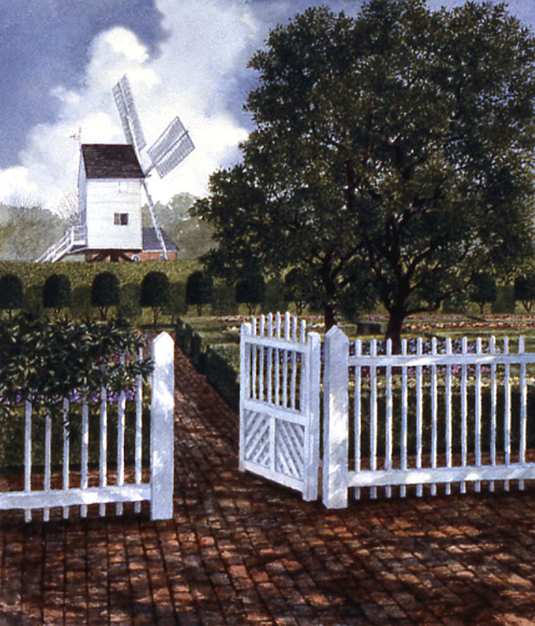Windmill Painting by Tom Wooldridge