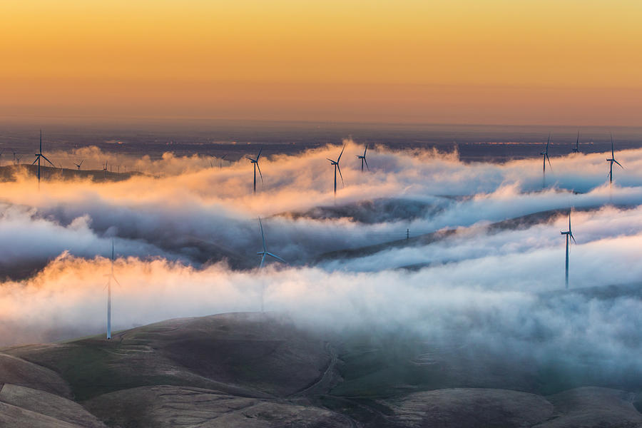 Windmills And Hills Photograph by Marc Crumpler
