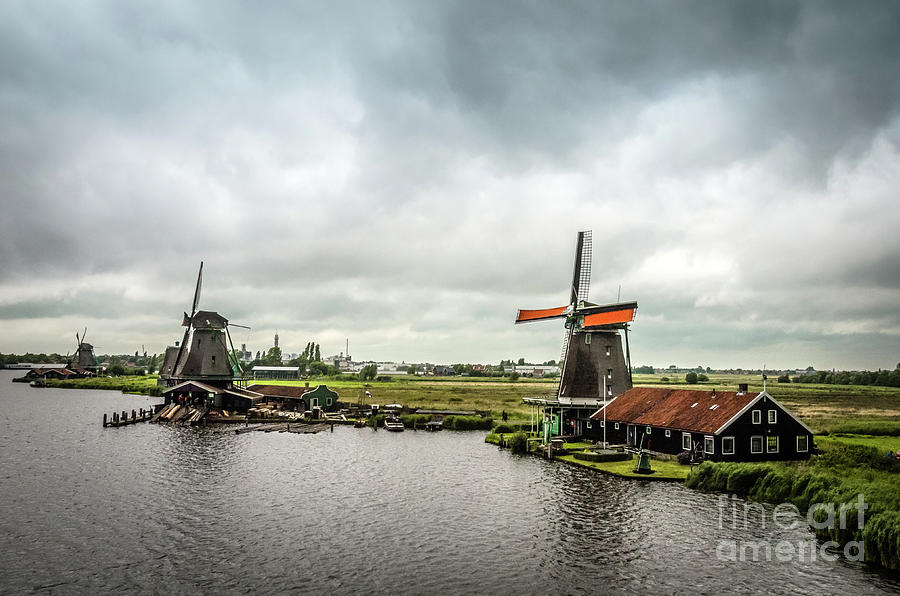 Windmills at Zaanse Schans  Photograph by RicardMN Photography