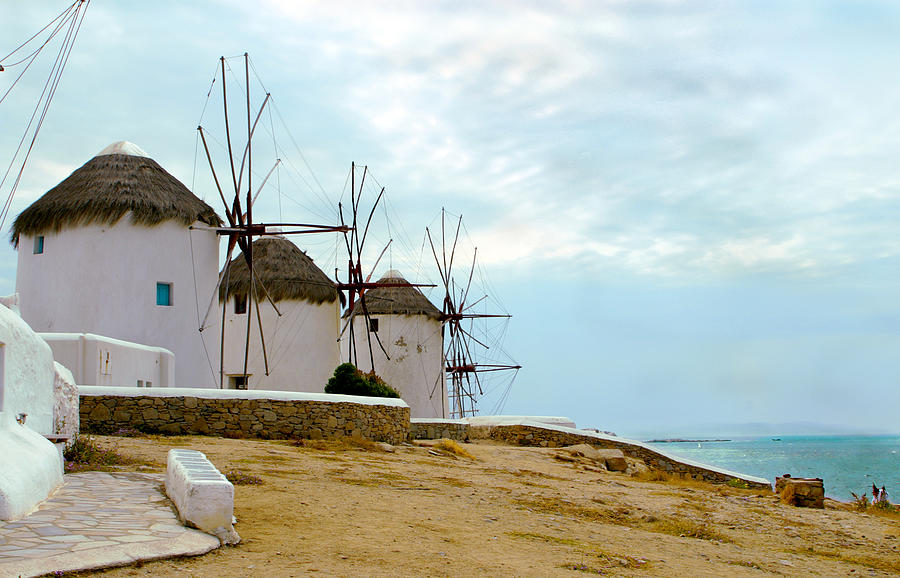 Windmills Of Mykonos I Photograph by Madeline Ellis