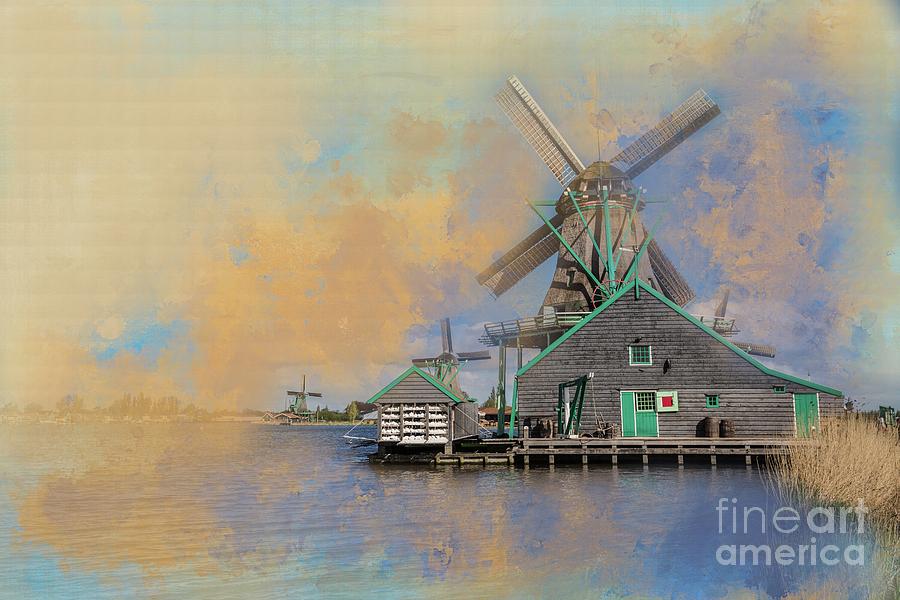 Windmills of Zaanse Schans Photograph by Eva Lechner
