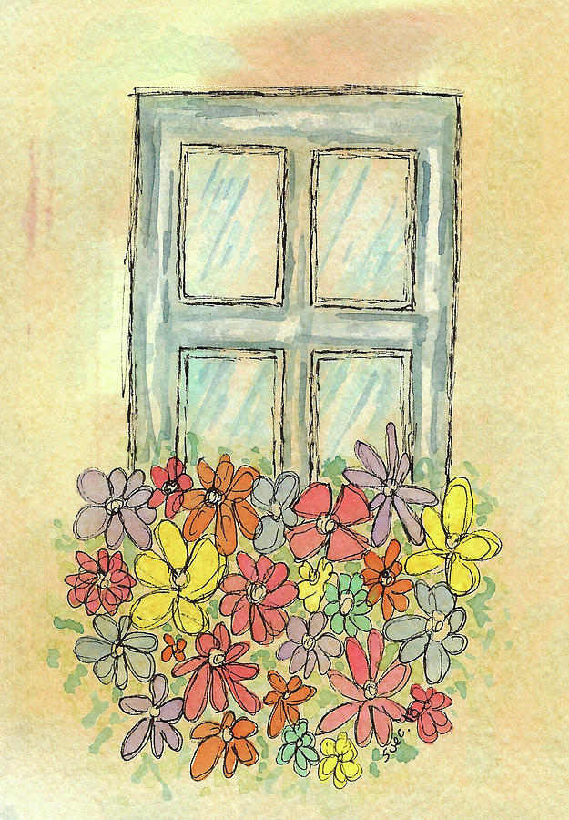 Window Box Painting by Susan Campbell - Fine Art America