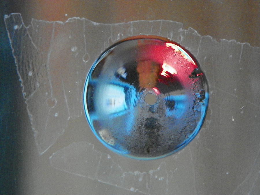 Abstract Photograph - Window Bubble by Bernie Smolnik