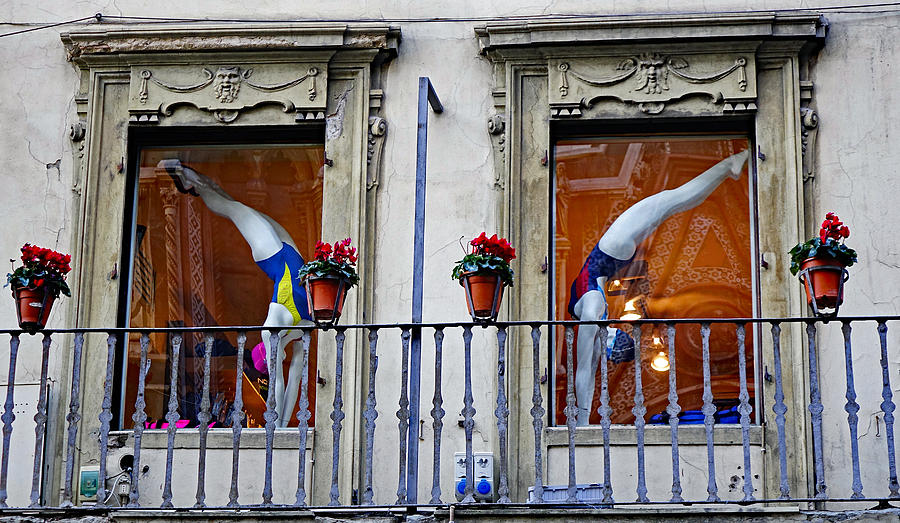 Window Dressing 1 In Florence Italy Photograph by Rick Rosenshein