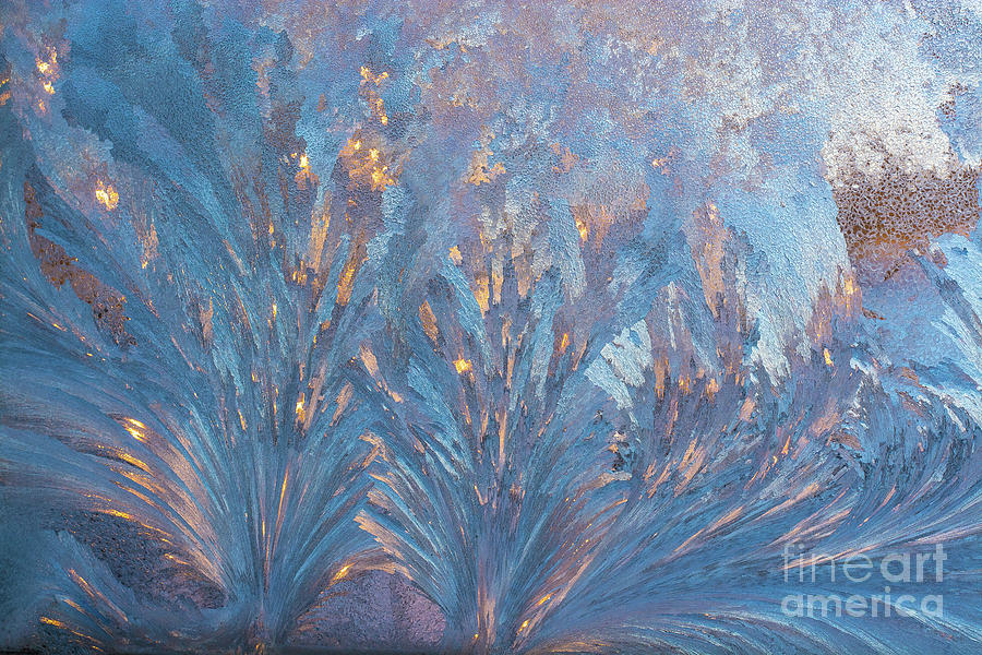 Window Frost At Sunset Photograph by Cheryl Baxter