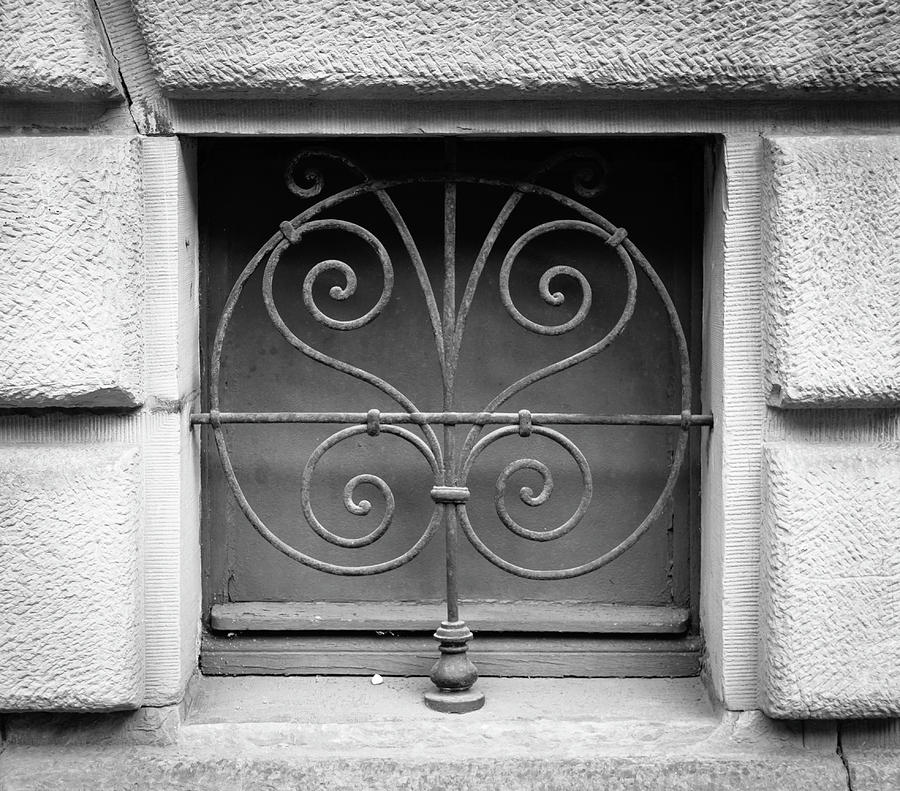 Window Grate B W Photograph by Teresa Mucha