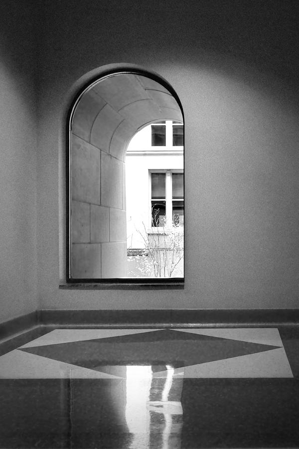 Chicago Photograph - Window - Harold Washington Library - Chicago by Nikolyn McDonald
