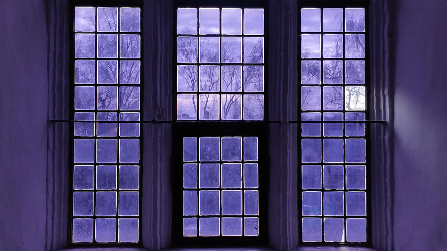 Window in Blue Photograph by Leah Palmer