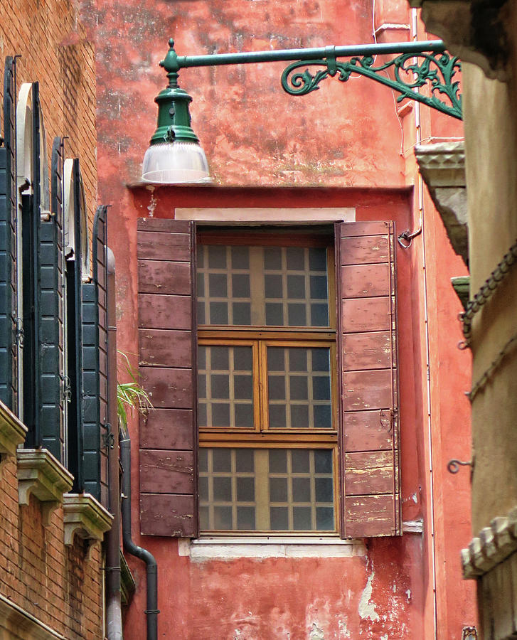 Window in Venice Photograph by Dave Mills