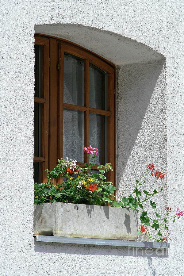 Window in Zermatt Photograph by Christine Amstutz