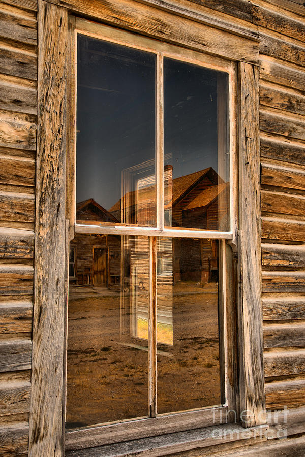 Bannack Photograph - Window Into The Montana Past by Adam Jewell