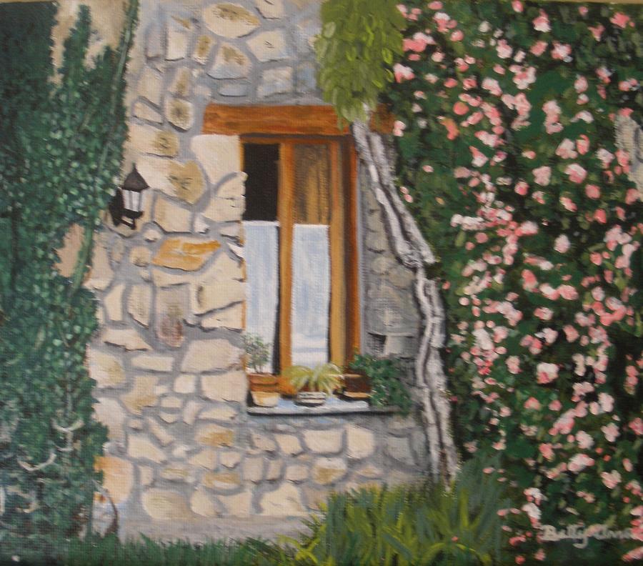 Window ledge  France Painting by Betty-Anne McDonald