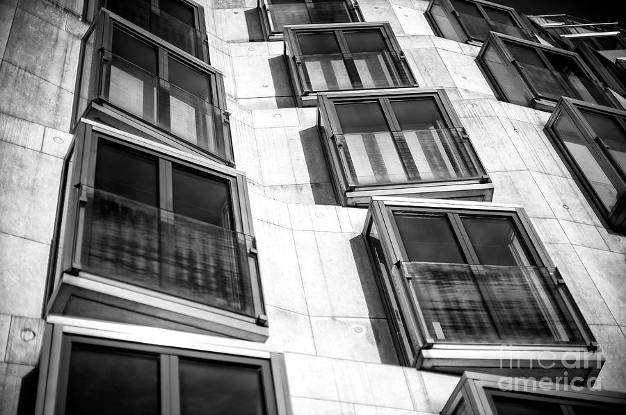Window Lines in Berlin Photograph by John Rizzuto