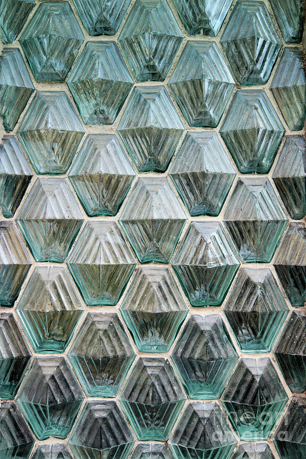 Window made of glass blocks Photograph by Michal Boubin