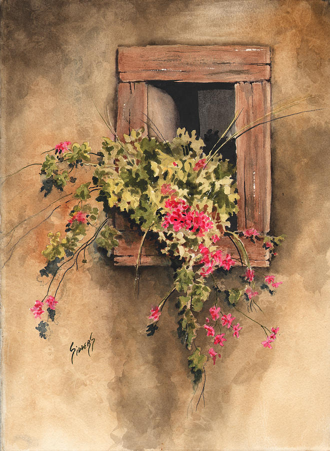 Window Niche Painting by Sam Sidders