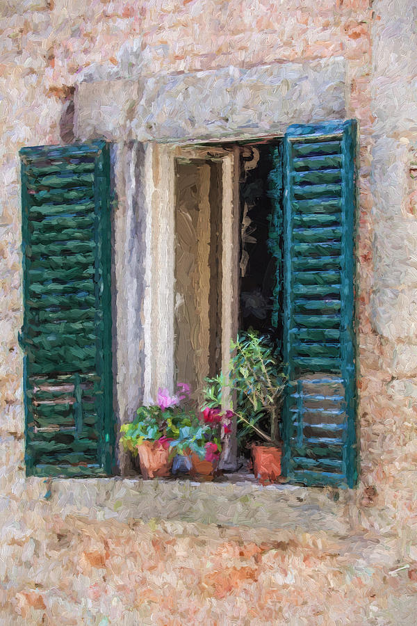 Window of Cortona Painting by David Letts