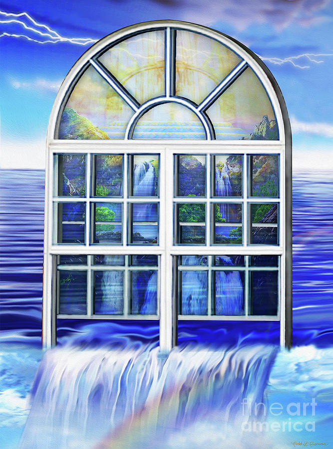 Window Of Heaven Painting by Todd L Thomas