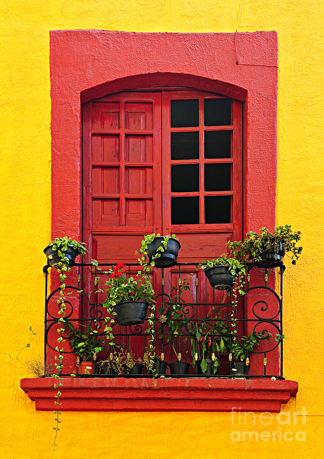 Window On Mexican House Photograph
