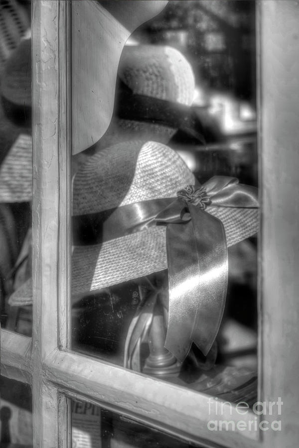 Window Shopping B and W Photograph by Karen Jorstad