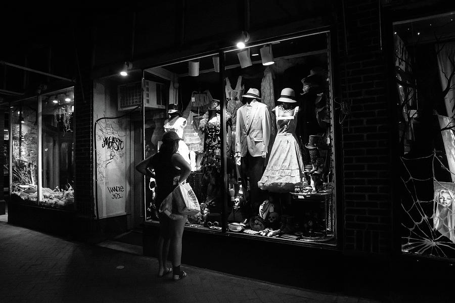 New Orleans Photograph - Window Shopping In Black and White by Greg and Chrystal Mimbs