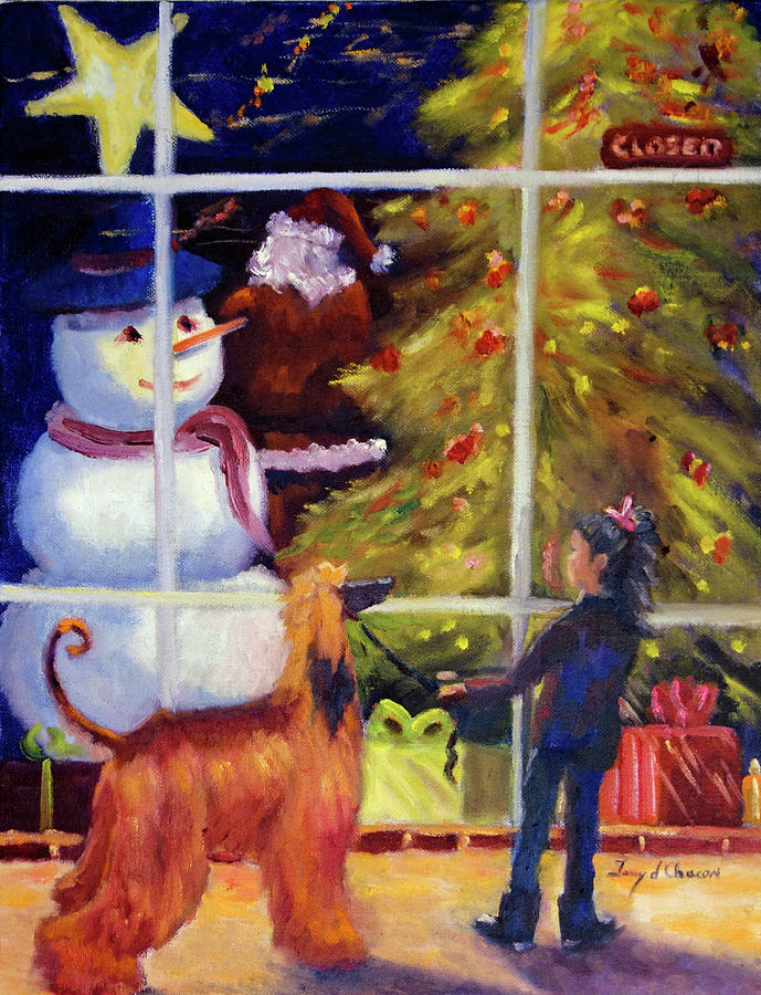 Window Shopping Painting by Terry Chacon