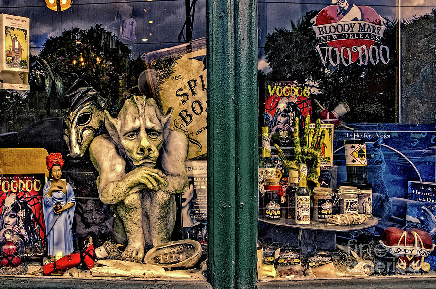 Vintage Photograph - Window Shopping Voodoo by Kathleen K Parker