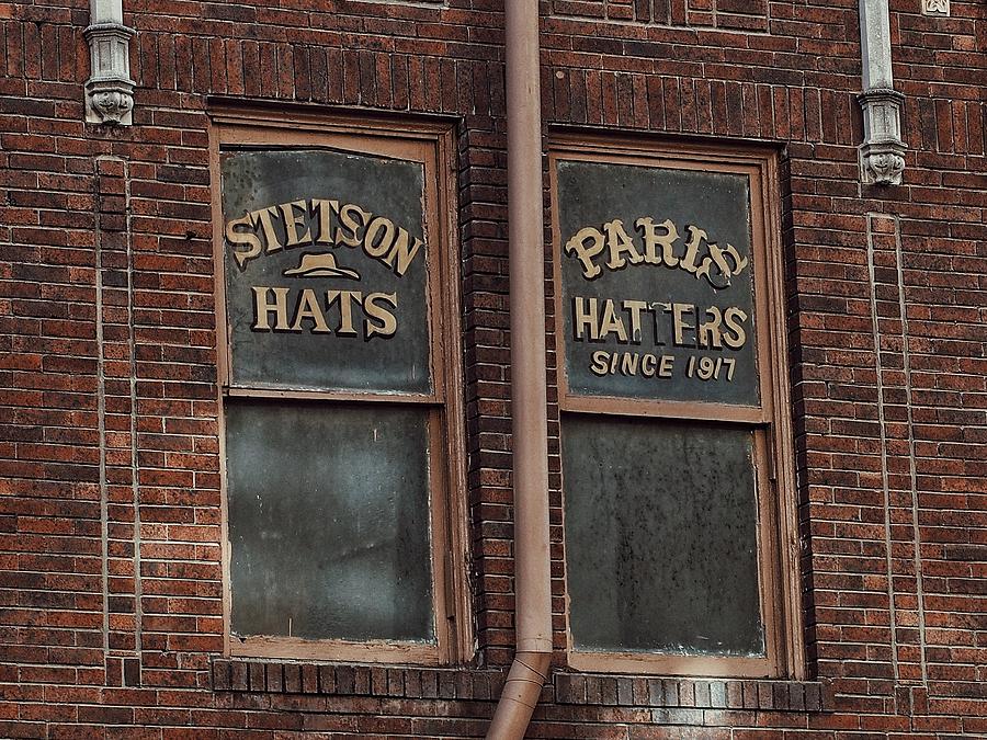 Window Signs for Hats Photograph by Buck Buchanan