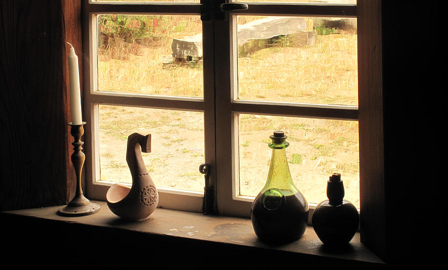 Window Sill Fort Ross Photograph by Larry Darnell