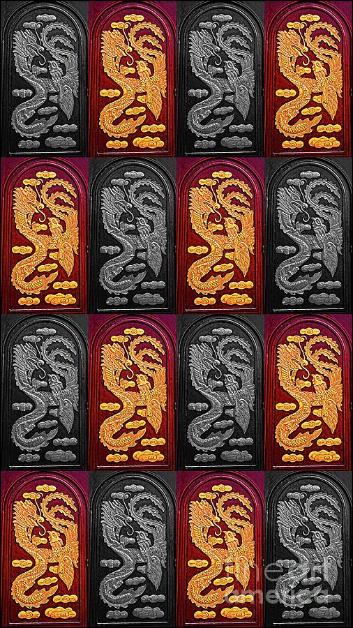 Window Stutter Dragon Digital Art by Ian Gledhill