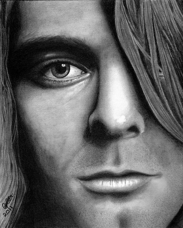 Kurt Cobain Drawing - Window to a troubled soul by Chris Cox