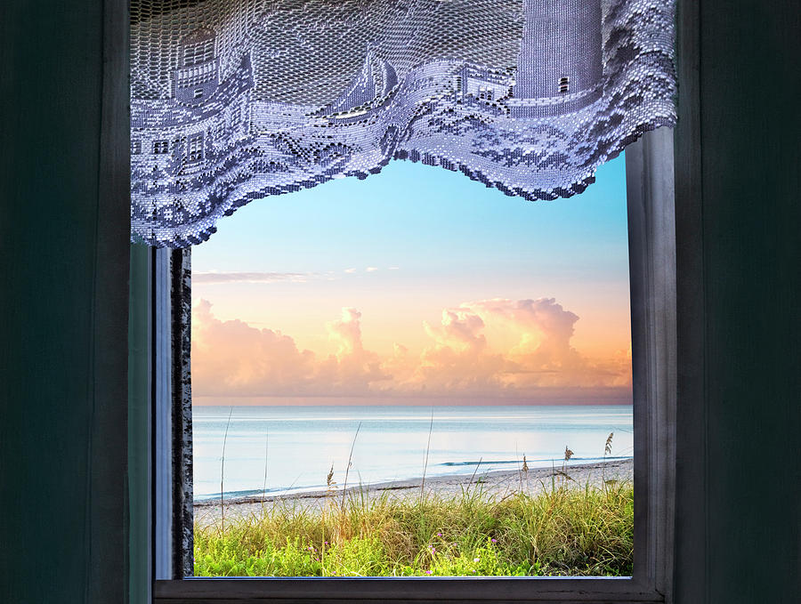 Window to the Beach Photograph by Debra and Dave Vanderlaan