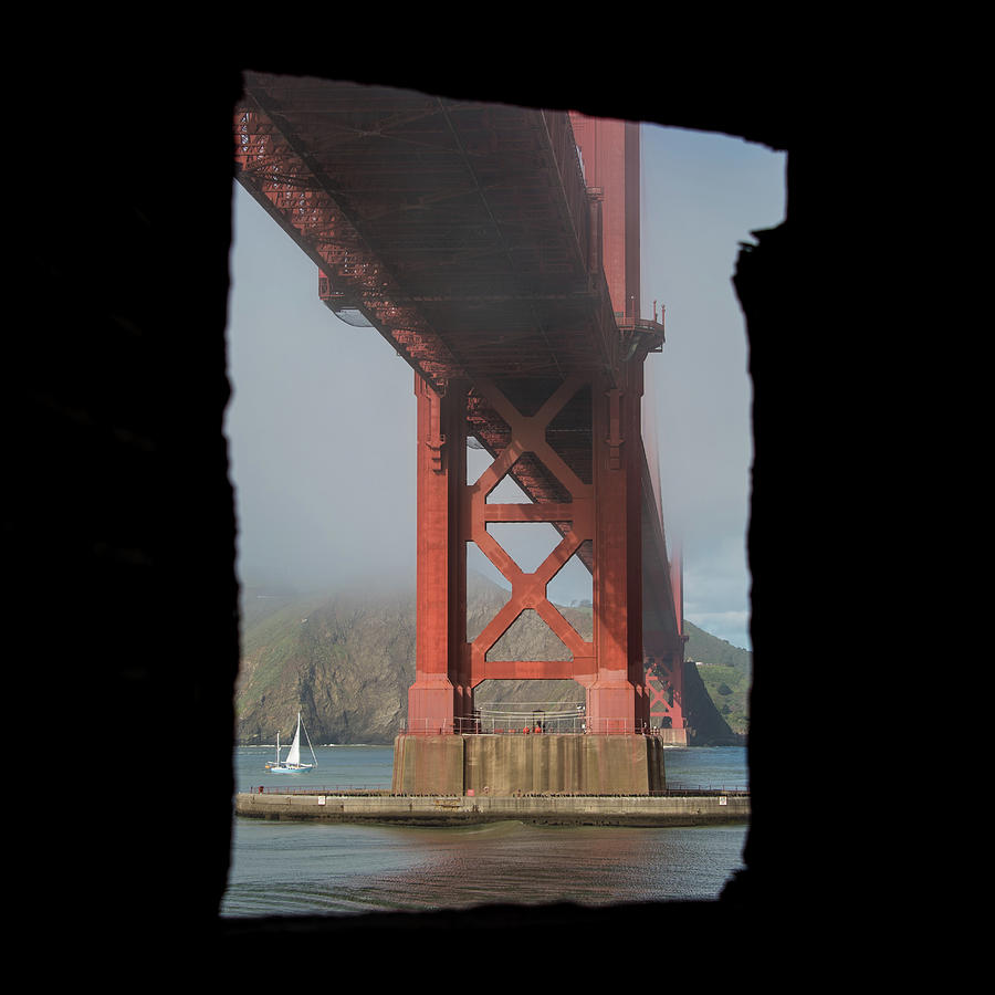 window to the Golden Gate Bridge Photograph by Stephen Holst