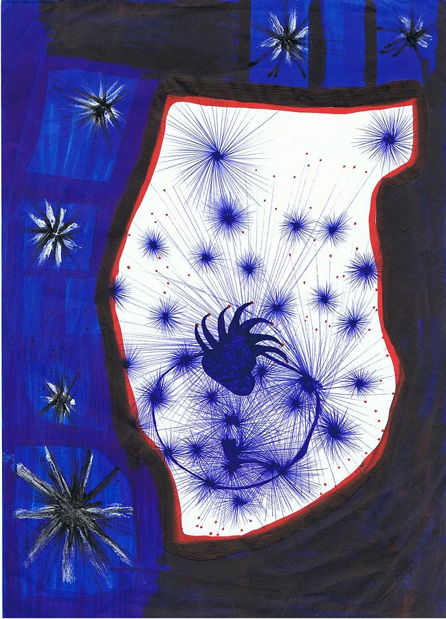 Window To The Stars Drawing by Darrell Black