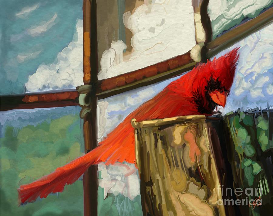 Window to the World Painting by Carrie Joy Byrnes
